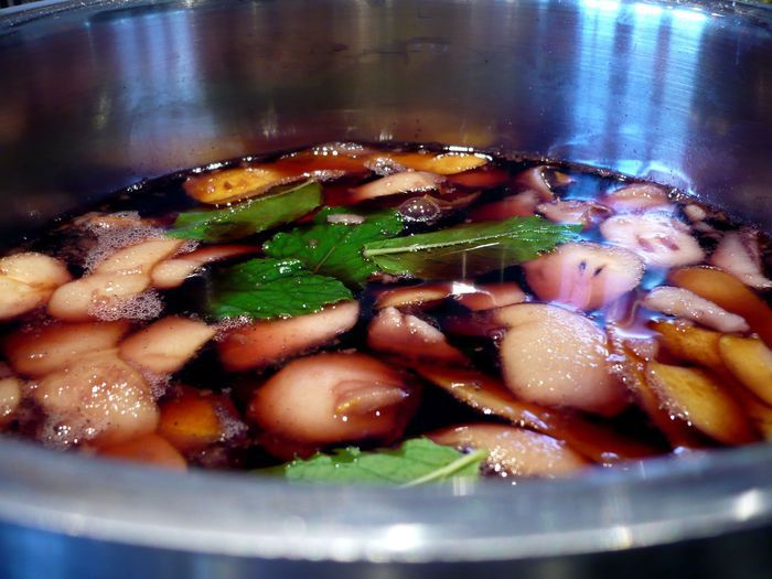 Десерт &amp;quot;Груша в вине, фаршированная грецким орехом и маскарпоне&amp;quot;