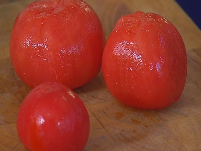 Супчик из чечевицы с пореем и помидорами