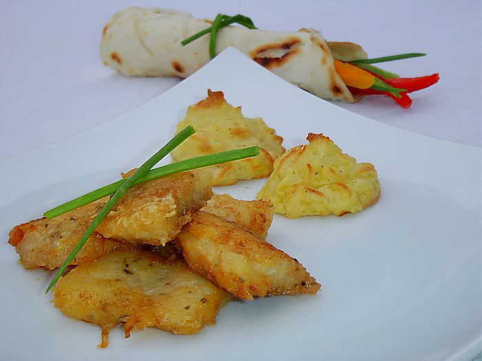 Треска в пармезане 