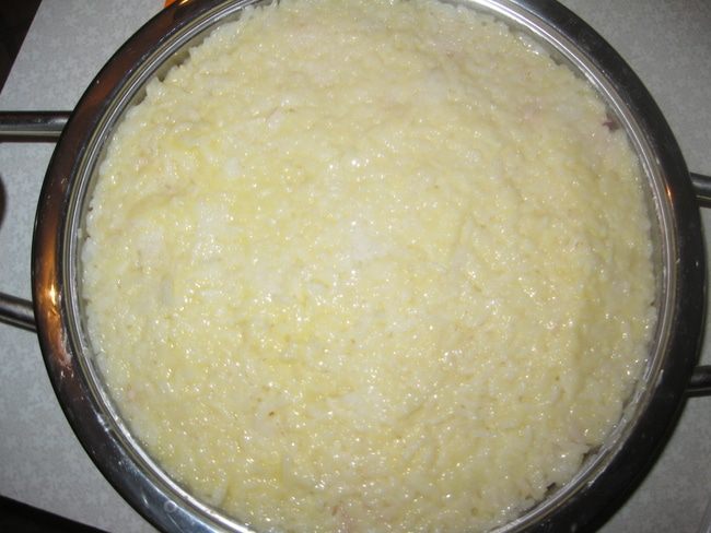 Рисовая запеканка с ветчиной и морковью