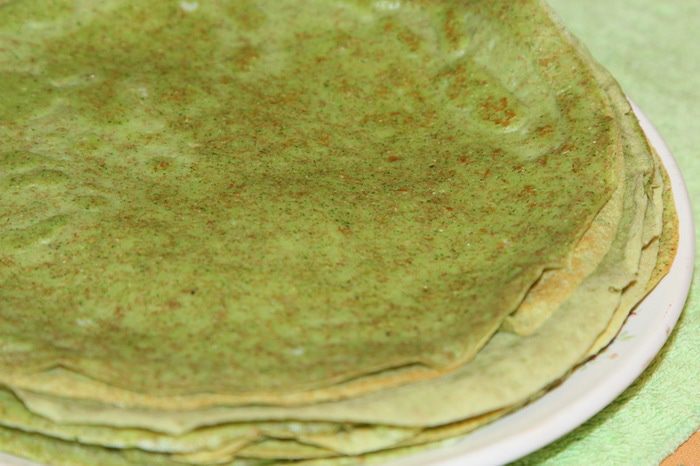 Блинчики шпинатные