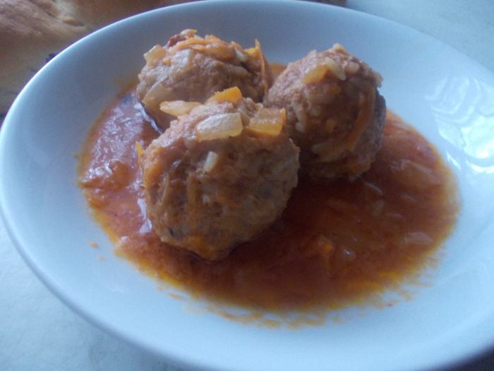Мясные тефтели с рисом, в томатном соусе &amp;quot;Ностальгия&amp;quot;