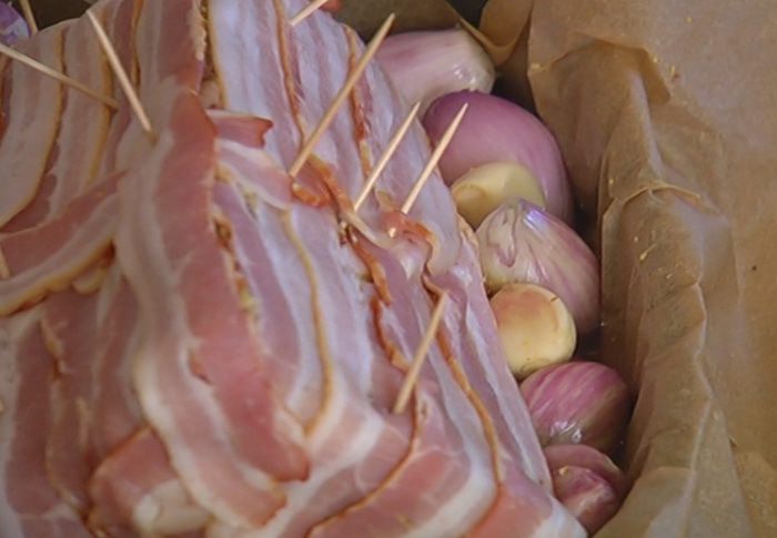 Свинина, запеченная в горчице