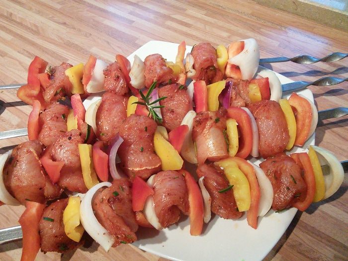 Шашлычок из индюшки с розмарином