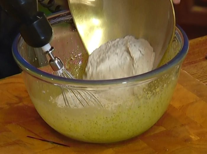 Бисквит на зеленом чае 