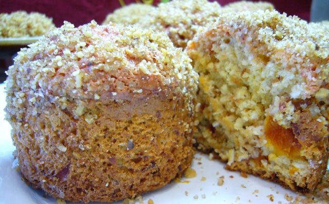 Свекольно-ореховые маффины