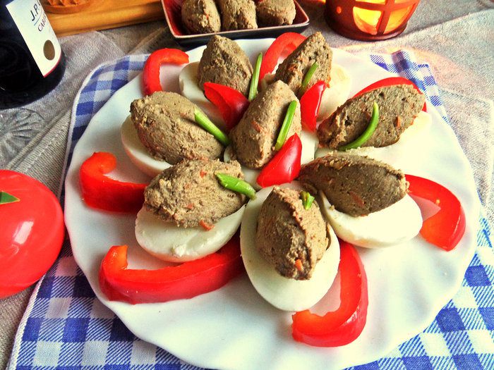 Печёночный паштет яичный