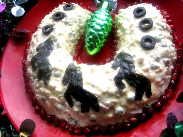 Салат &amp;quot;Подкова на счастье&amp;quot;