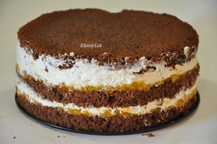 Торт &amp;quot;Шоколад, кофе, абрикос&amp;quot;