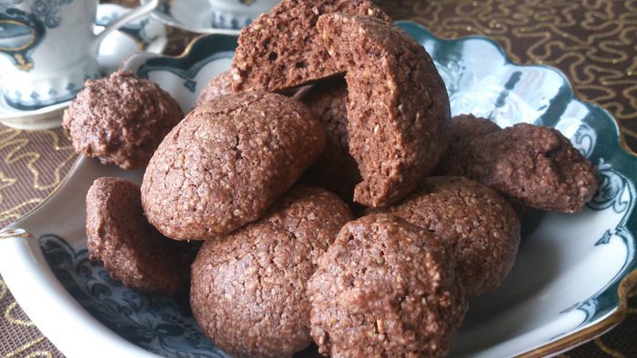 Орехово-шоколадное печенье