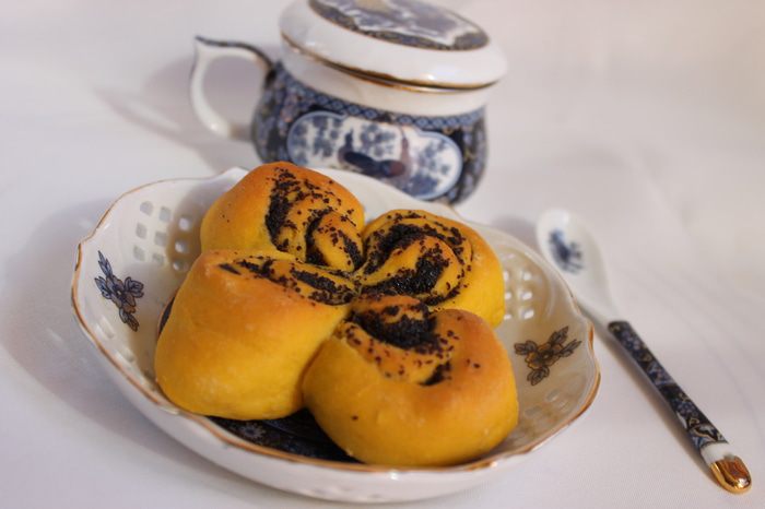 Булочки &amp;quot;Тыквенные цветочки&amp;quot;