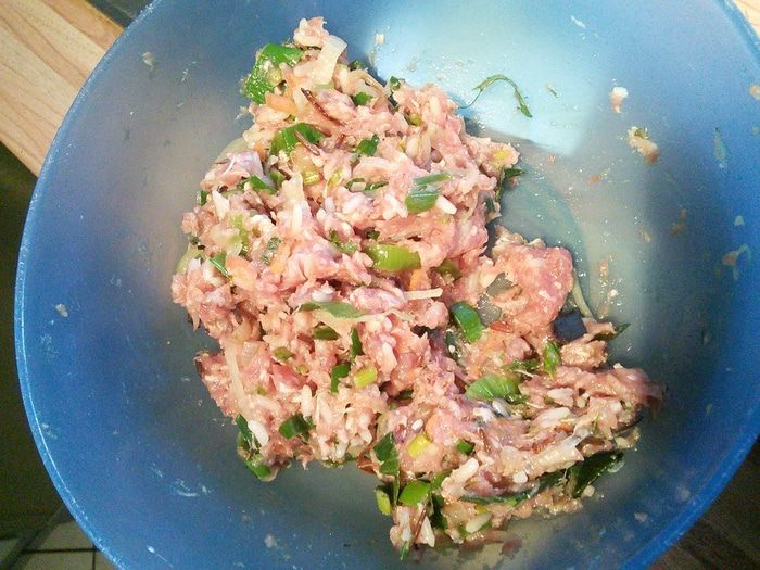 Картофельный крем-суп с мясным шариками