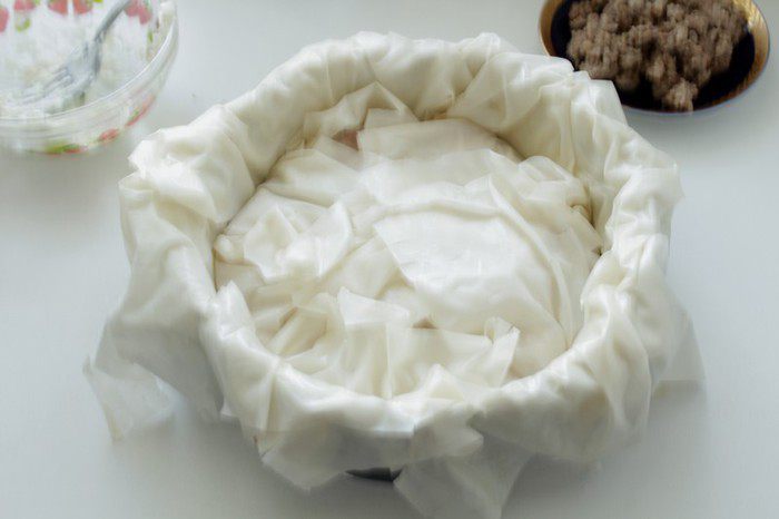 Бюрек турецкий с фаршем