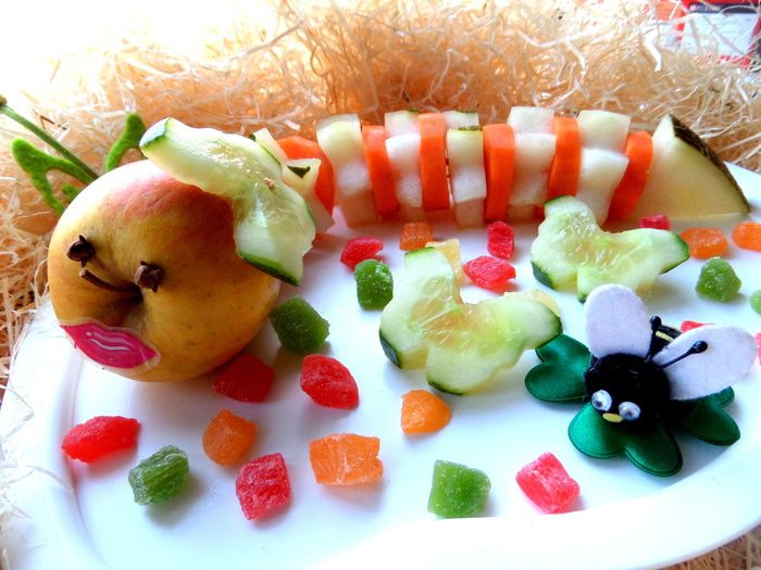 Фруктовый салат &amp;quot;Гусеничка&amp;quot;