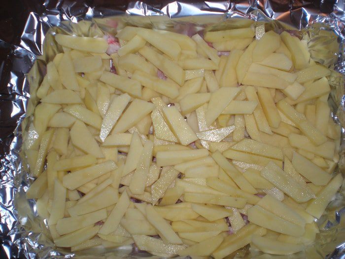 Мясная слоёнка.