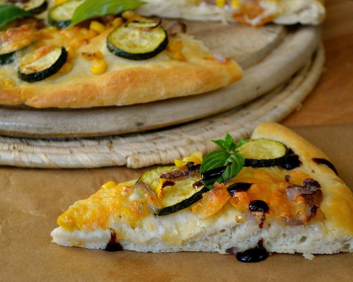  Пицца &amp;quot;Летняя&amp;quot; с цукини и кукурузой