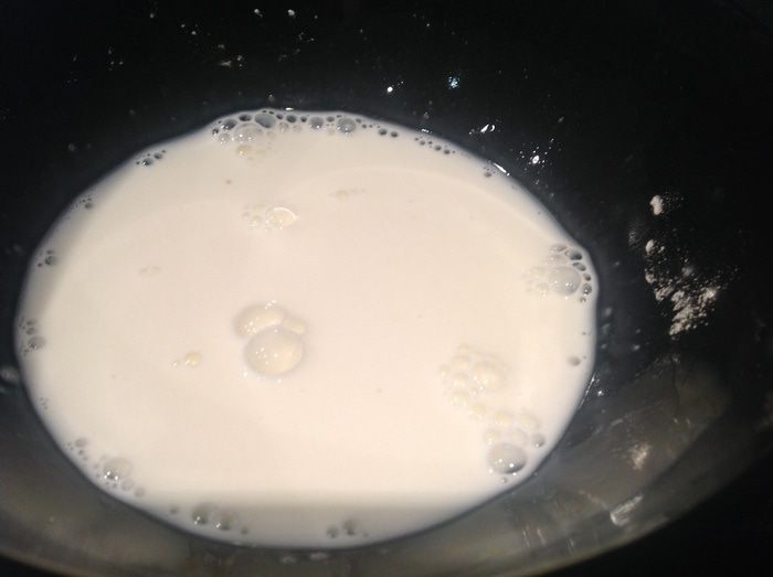 Яблочно-молочный кисель