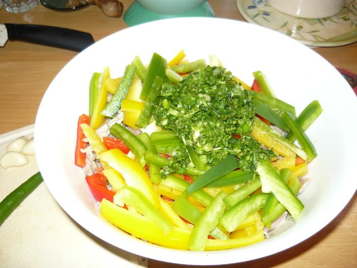 Салат из куриных желудков 