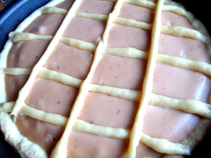 Банановый пирог на песочной основе