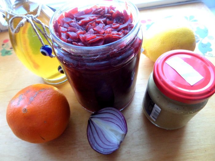 Свекольный салат с апельсином