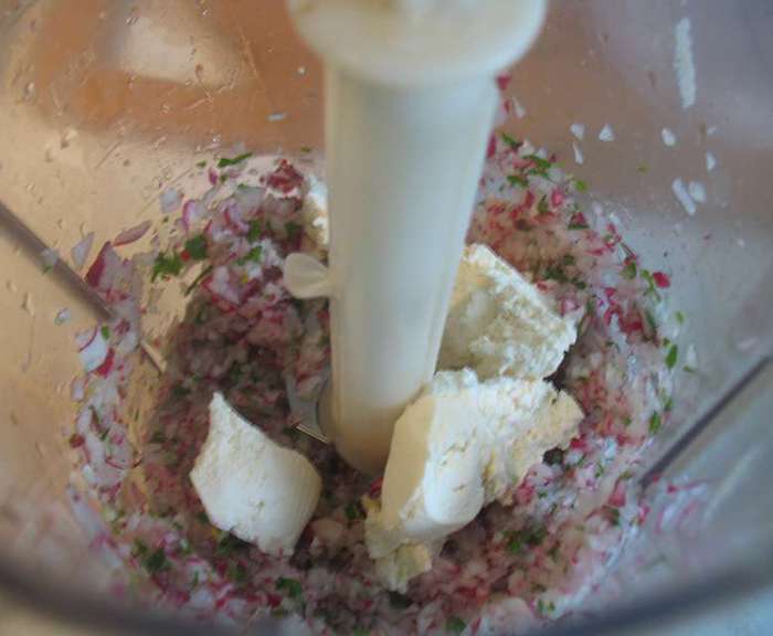 Творожная закуска с редиской