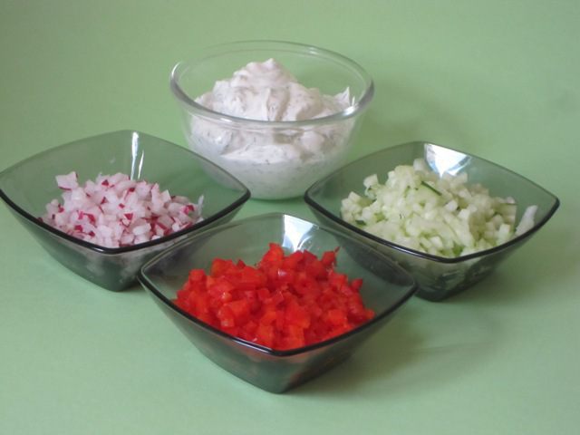 Венок с овощами