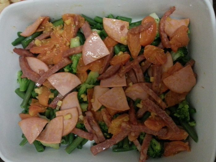 Фриттата из замороженных овощей