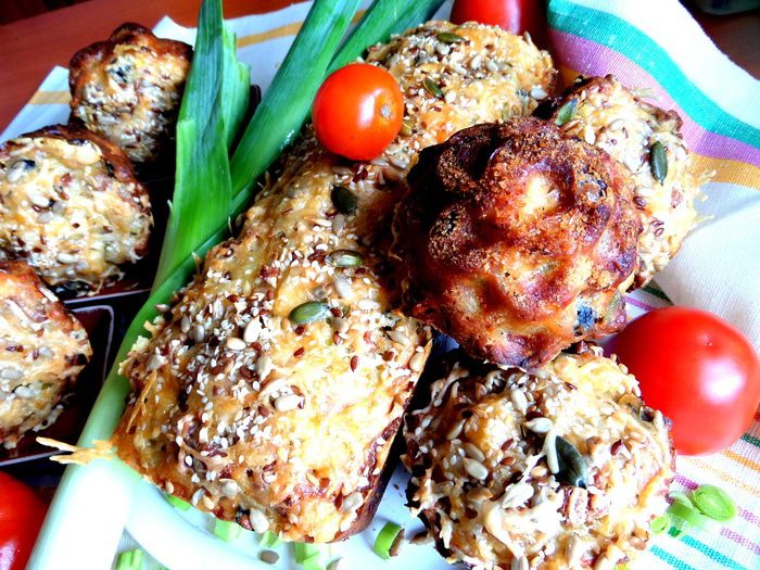 Закусочные овощные кексы