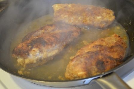 Пьядина с куриной отбивной