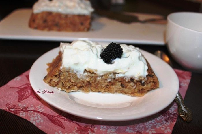 Ленивый яблочный торт