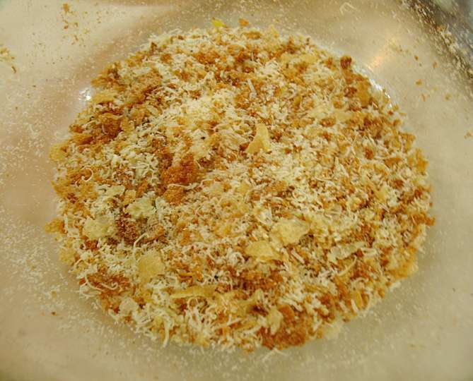 Фаршированный картофель под пармезановой корочкой