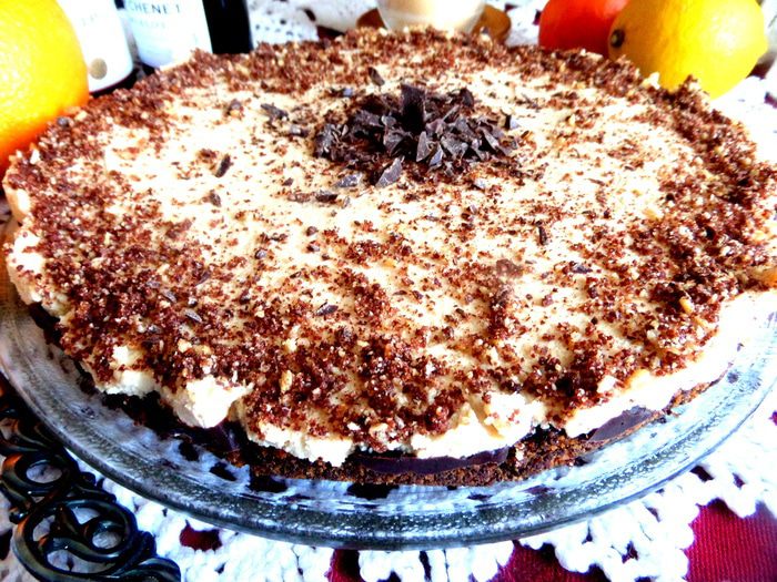 Чизкейк с шоколадом и домашним маскарпоне