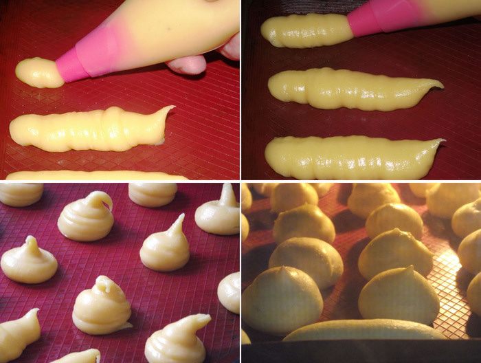 Эклеры с масляно-заварным кремом