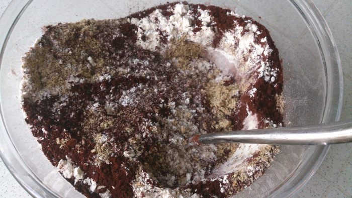 Орехово-шоколадное печенье