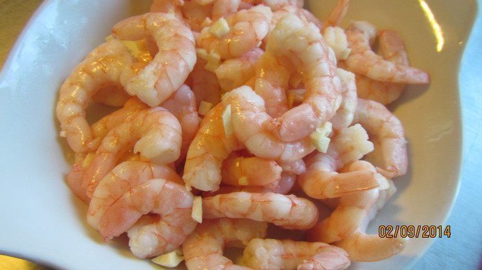 Ризотто с креветками и ароматными травами