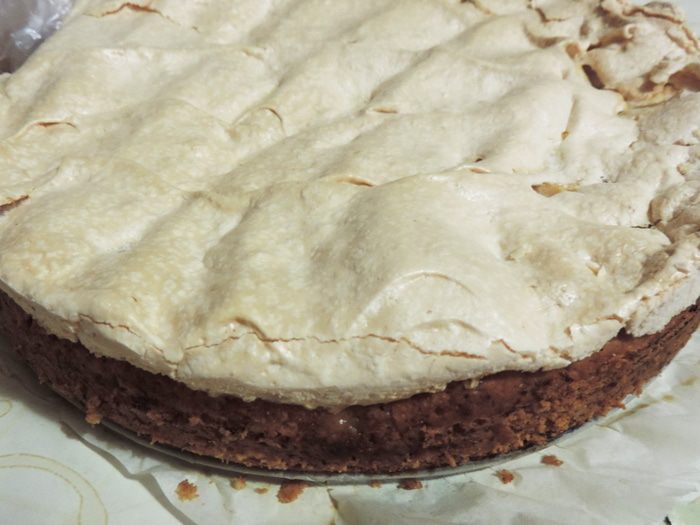 Яблочный пирог на творожном тесте