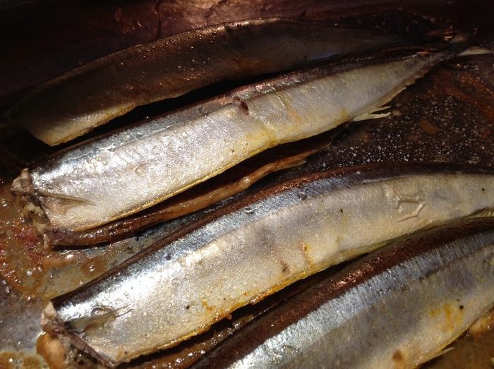 Сайра в духовке
