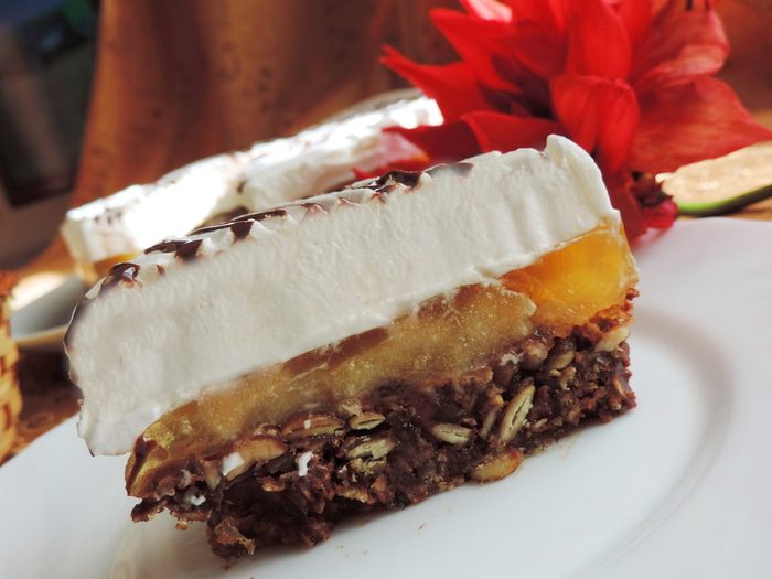 Грушевый торт без выпечки