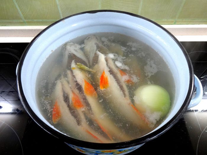 Уха из речных окуней