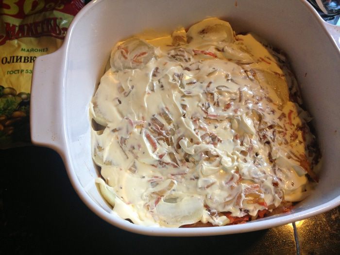 Свинина под &amp;quot;шубой&amp;quot; в духовке