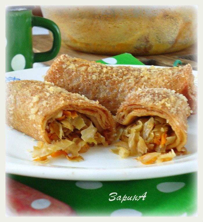 Налистники с квашеной капустой