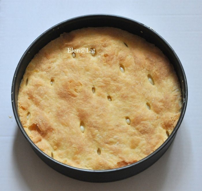 Польский пирог с малиной