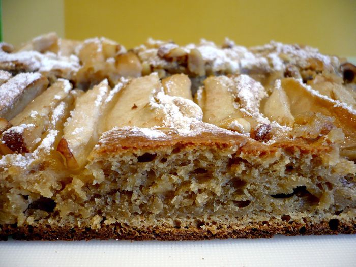 Грушевый пирог с карамелью