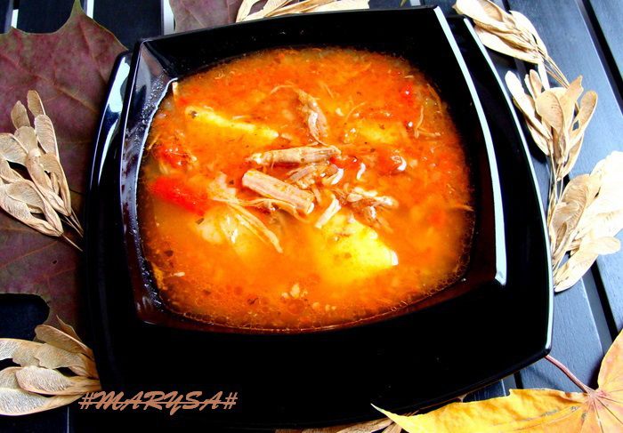 Суп-лечо с телячьей грудинкой