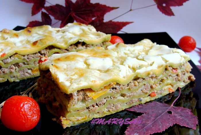 Домашняя зеленая лазанья 