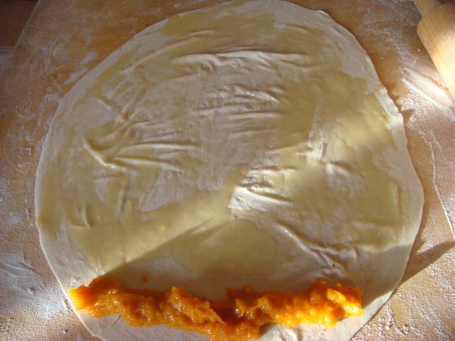 Вытяжное тесто &amp;quot;Улитка с начинкой&amp;quot;