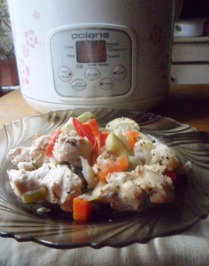 Курица с овощами 