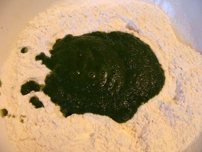 Домашняя зеленая лазанья 