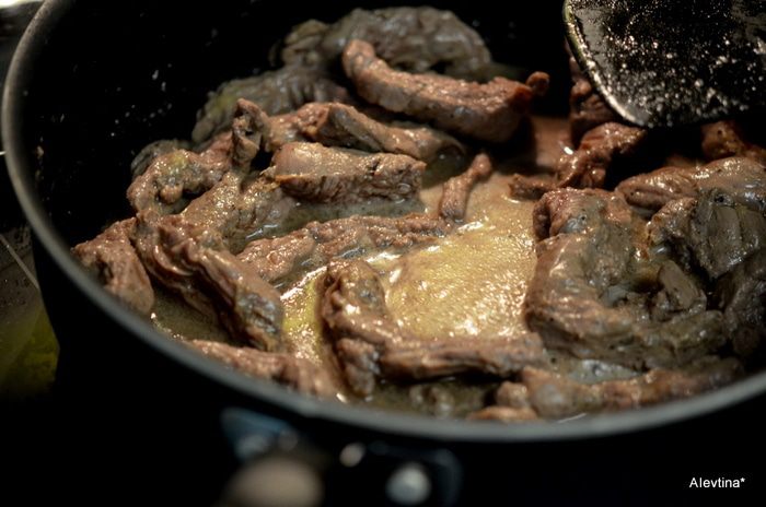 Стейк с перцем