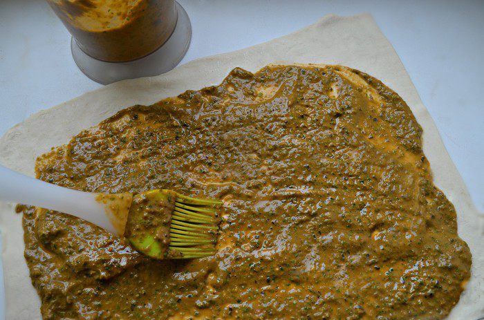 Баранья нога в слоеном тесте